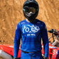 Motocross-Jersey Deep Flow getragen auf der Strecke