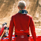 Motocross-Jersey Crimson Core getragen auf der Strecke
