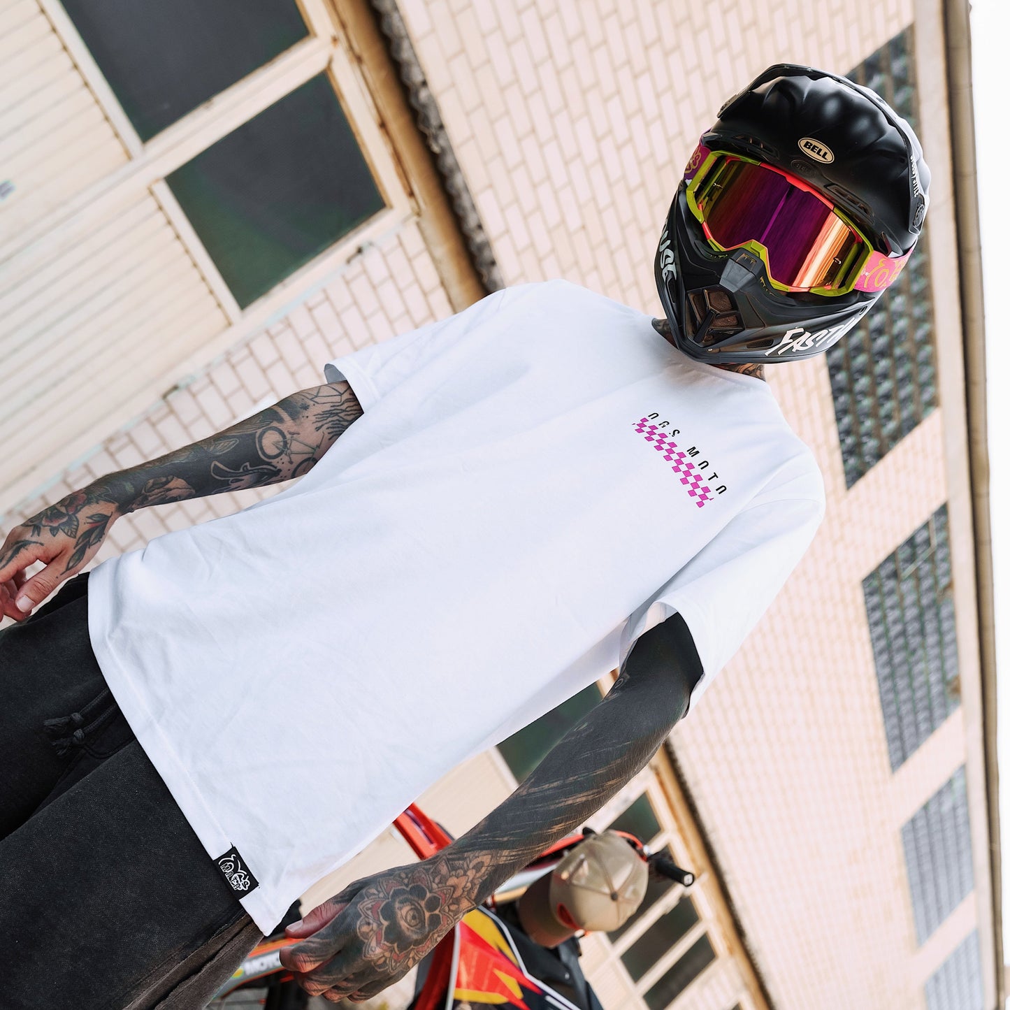 Ride In Style Tee (white) - Regular T-Shirt (200GSM)