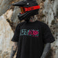 Flamingo (black) - Regular T-Shirt (200GSM)